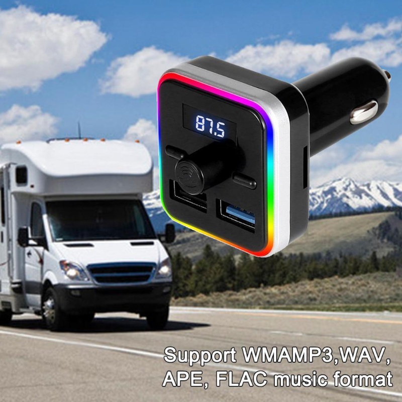 Máy Phát Nhạc MP3 TF Hai Cổng USB Bluetooth Cho Xe Hơi MP3