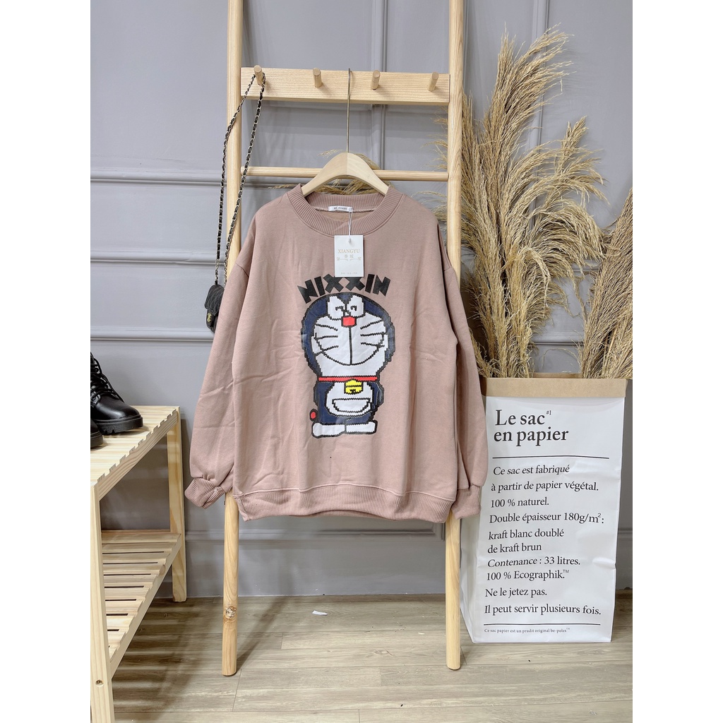 [ảnh thật-sẵn] Áo nỉ hình doorooreremon chữ Nixxin | BigBuy360 - bigbuy360.vn