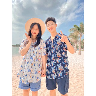 Áo sơ mi ngắn tay form rộng Hàn quốc ulzzang - Made by Fiin
