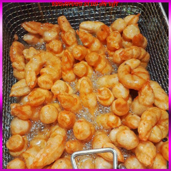 CHẢ TÔM ĐỊNH HÌNH ONGON viên chiên thả lẩu ăn vặt 500g | BigBuy360 - bigbuy360.vn