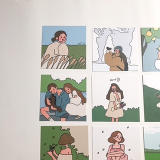 Postcard cô gái (set 9 tấm)