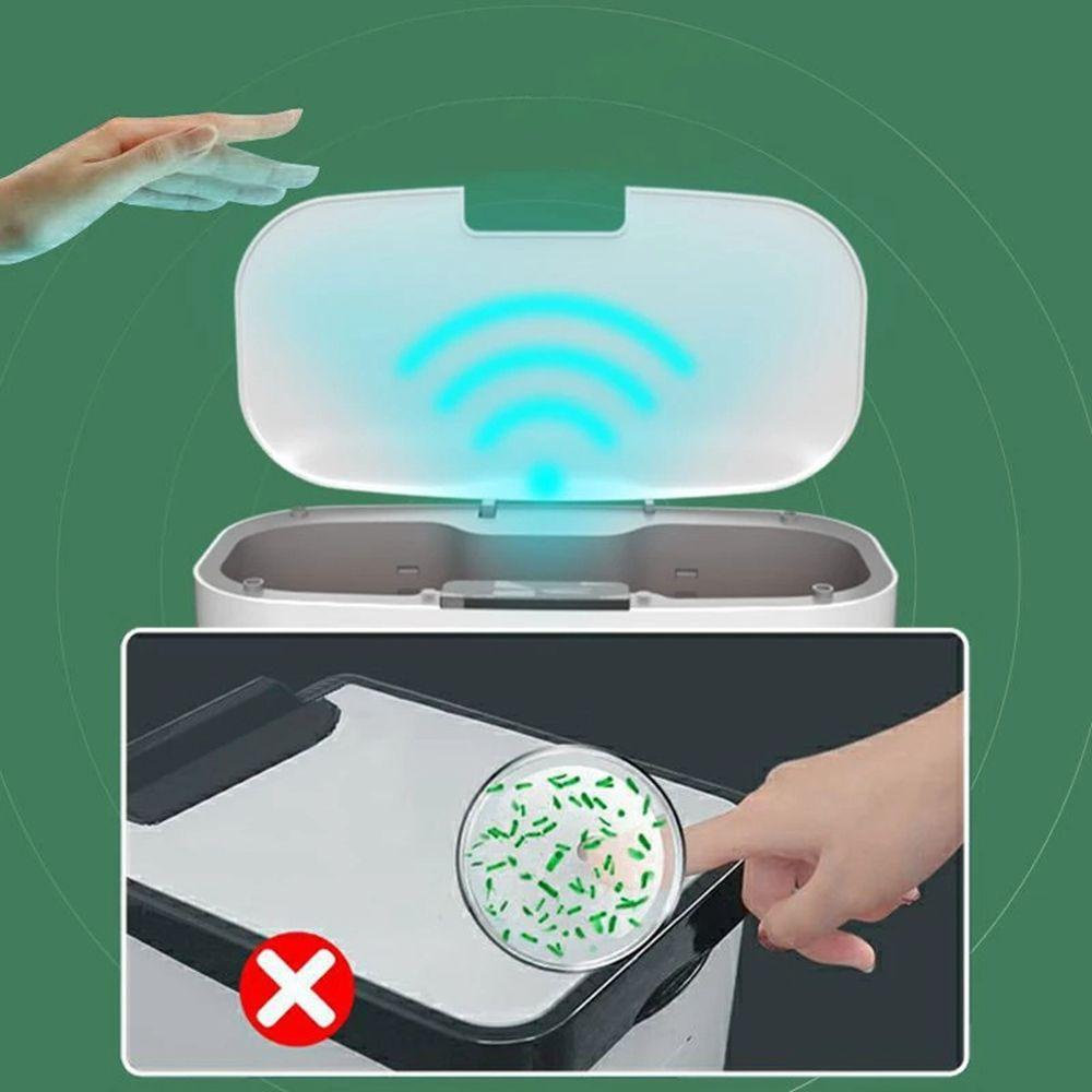 Thùng Đựng Rác 16L Bằng Nhựa Cảm Ứng Thông Minh Chống Mùi Tiết Kiệm Không Gian Cho Nhà Tắm