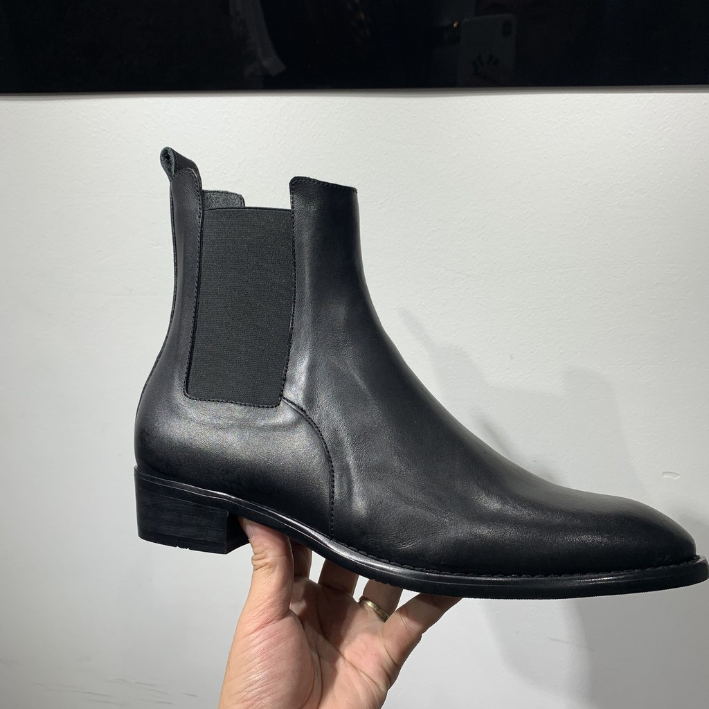 Giày nam Boots Khóa Kéo Streetwear Da Bò Đế Phíp Cao Cấp BẢO HÀNH 12 THÁNG .Tặng Phụ Kiện