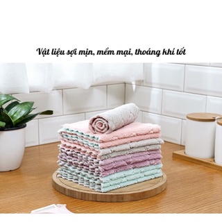 Khăn lau bàn-khăn lau bếp chén dĩa lau dụng cụ nhà bếp khăn đa năng