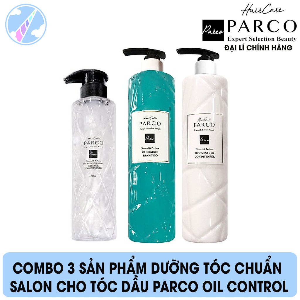 Combo Dưỡng Tóc Chuẩn Salon Dưỡng Tóc, Phục Hồi Tóc Hư Tổn, Ngừa Bết Tóc Dầu, Làm Sạch Sâu và Mềm Mượt Tóc Parco