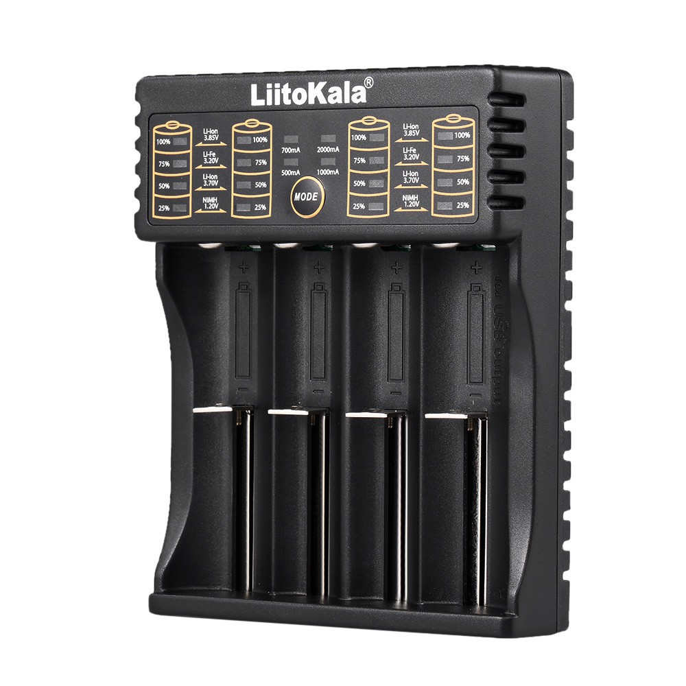 Bộ thiết bị sạc pin thông minh LiitoKala Lii-402 kèm cáp USB