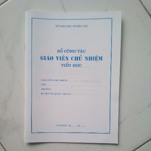 Sổ công tác giáo viên chủ nhiệm (tiểu học)