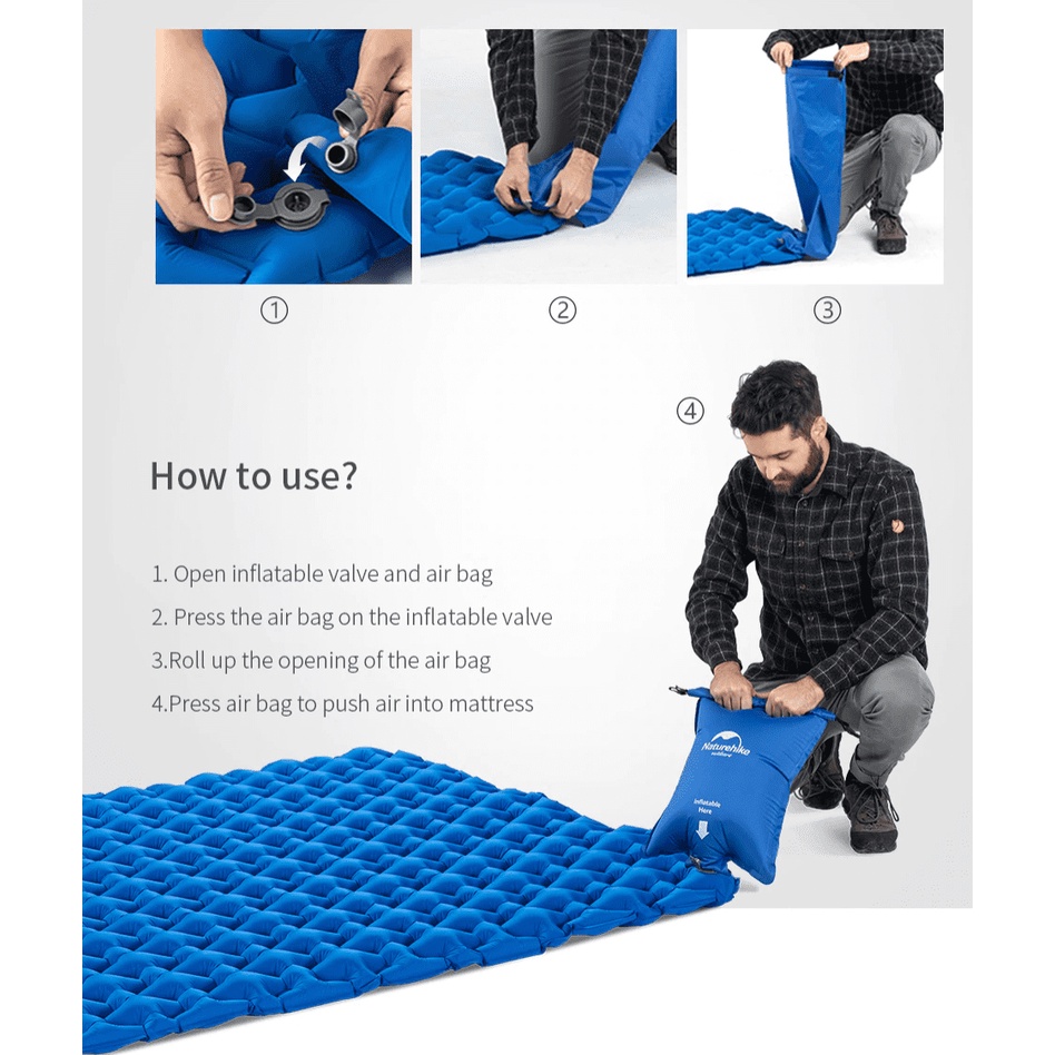 Đệm Hơi Đôi TPU Gấp Gọn Nhẹ Naturehike NH19Z055-P