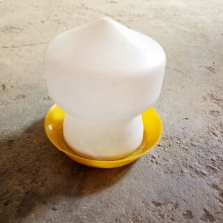 Bình đựng nước cho gà con uống, cút uống