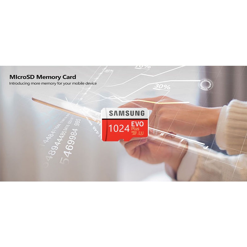 Thẻ nhớ microSD Samsung Evo Plus 1TB  2TB  512GB  tốc độ upto 48MB/s kèm Adapter