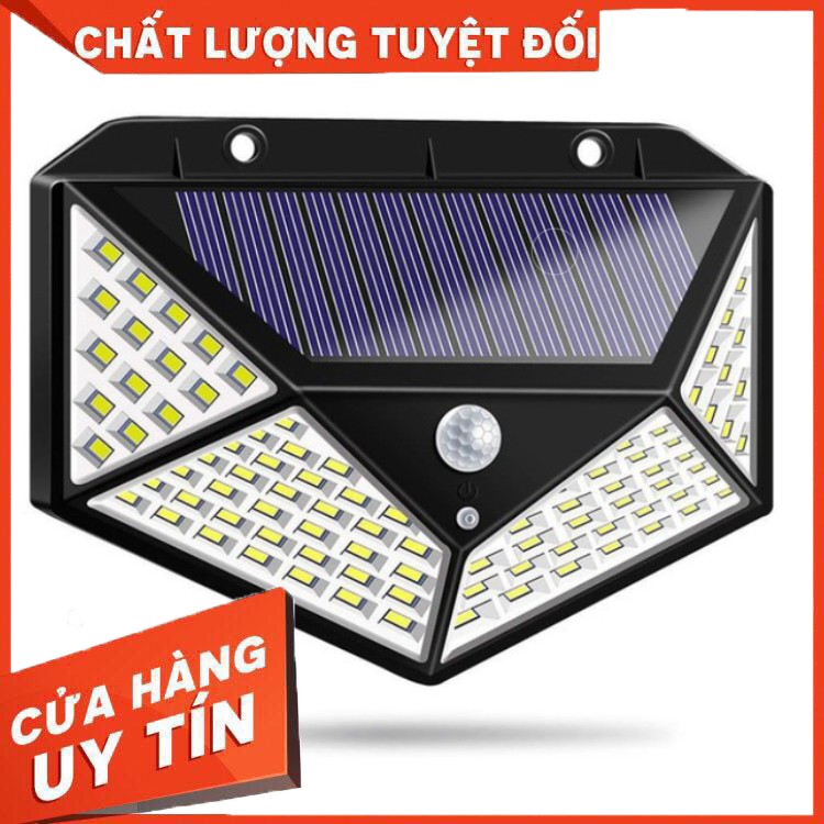 Đèn Cảm Ứng Năng Lượng Mặt Trời Sạc Pin 100 Led SH-100