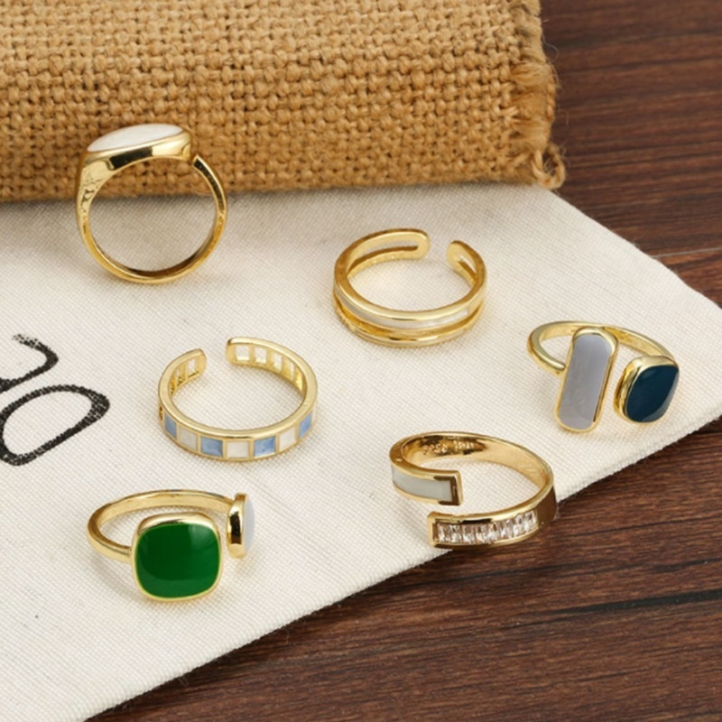 Nhẫn Đeo Tay Kiểu Hở Có Thể Điều Chỉnh Kích Cỡ Phong Cách Retro Thời Trang