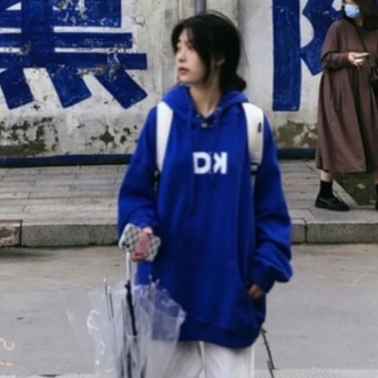 Áo hoodie tay dài in chữ tiếng Anh kiểu Hàn Quốc xinh xắn cho nữ | WebRaoVat - webraovat.net.vn