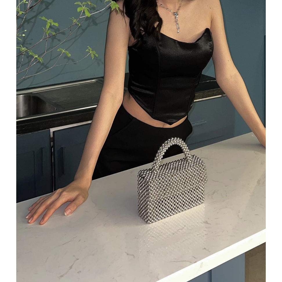 Lily Mini Evening Bag | Túi Cầm Tay Đáy Hộp Công Sở Đi Làm Đi Chơi Sang Trọng