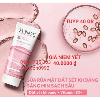Sữa rửa mặt pond đất sét sạch sâu 40 gr