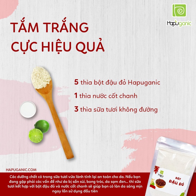 Hũ Bột Đậu Đỏ Nguyên Chất Thiên Nhiên HaPu Organic Mặt Nạ Bột Dưỡng Trắng Da Ngừa Mụn 100G