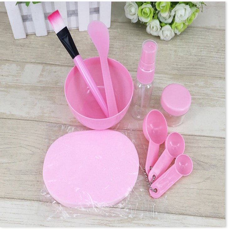 Dụng Cụ Trộn Mặt Nạ GIGAHOME Bộ 9 Món Bát Trộn Đắp Mask Gồm Bát, Que, Chổi Cọ Và Thìa Đong 6279