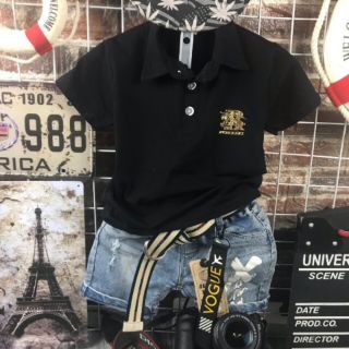 Áo Thun Cổ Trụ Bé Trai💖FREESHIP💖 Giảm 10K Khi Nhập [MINH10k0]- Áo Phông Có Cổ  Đẹp Bé Trai