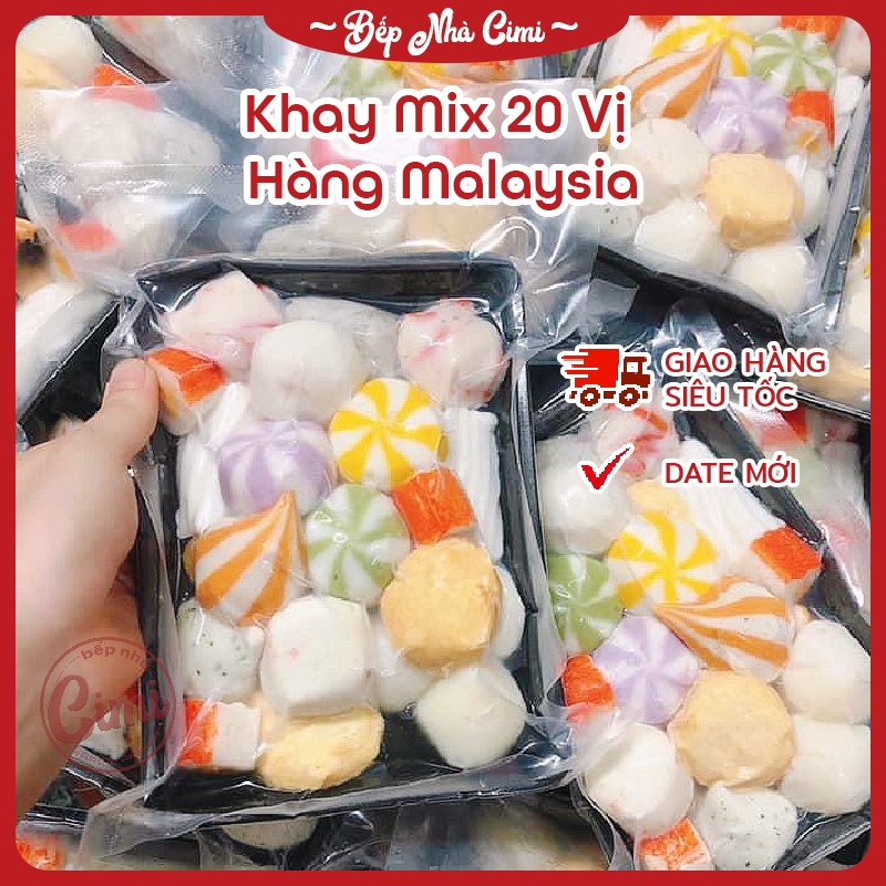 Combo Mix 25 Loại Viên Thả Lẩu Thập Cẩm Malaysia 500g - Bếp Nhà CIMI
