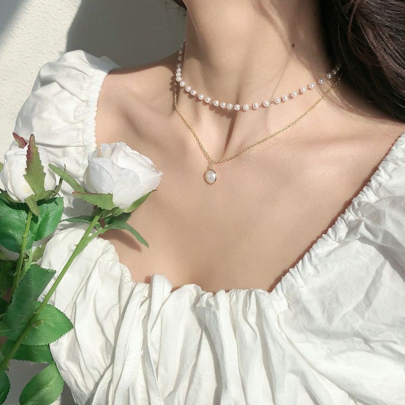 choker hạt phối dây cực xinh mã LZ-6336