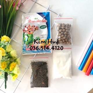 Set làm trà thái (tặng trân châu) trà VN thạch cá dẻo