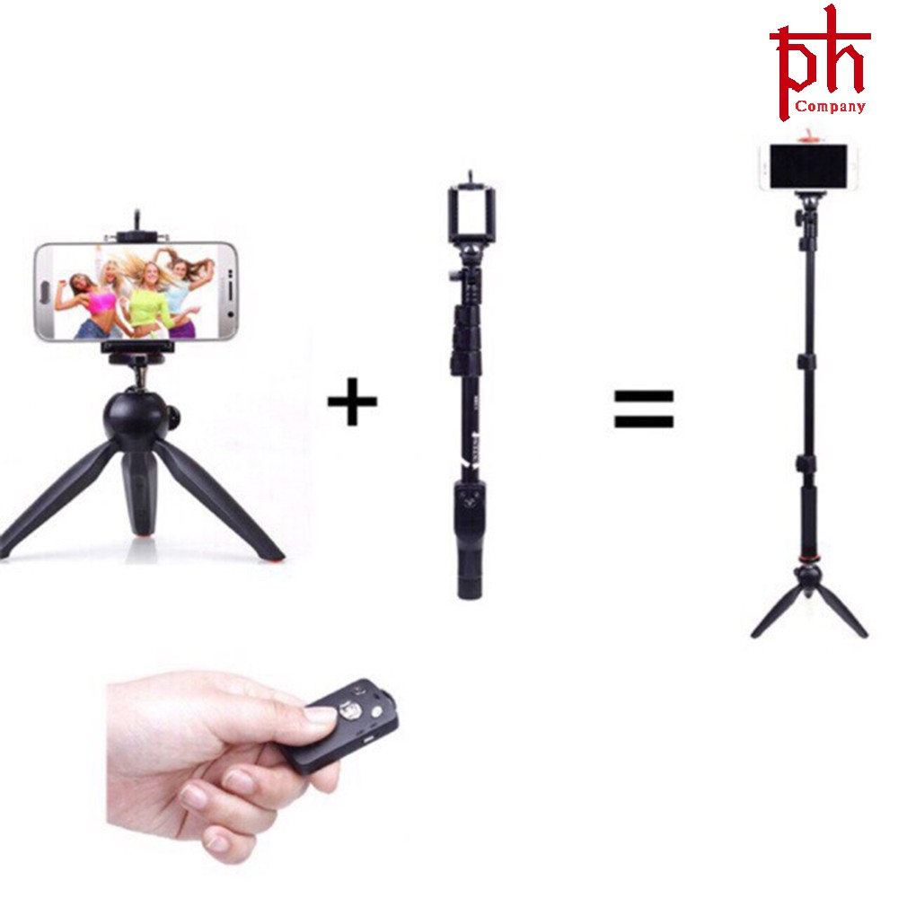 Combo Gậy Tự Sướng YT1288 Kèm Giá Đỡ 3 Chân | BigBuy360 - bigbuy360.vn
