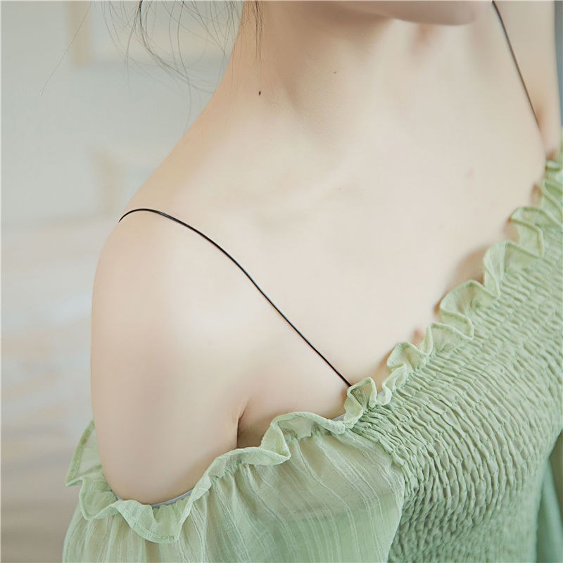 1 Cặp Dây Áo Ngực Trong Suốt Không Để Lại Dấu Vết / Chống Trượt Có Thể Tháo Rời Cho Nữ
