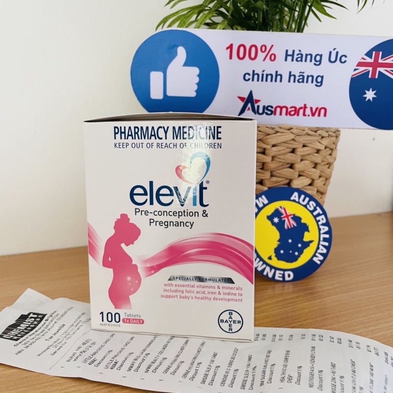 Vitamin bà bầu Elevit Pregnancy Multivitamin 100 Pack (100 Days)