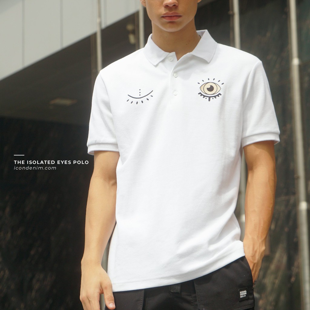 Áo Polo Nam Trơn Tay Ngắn ICON DENIM The Isolated Eyes | BigBuy360 - bigbuy360.vn