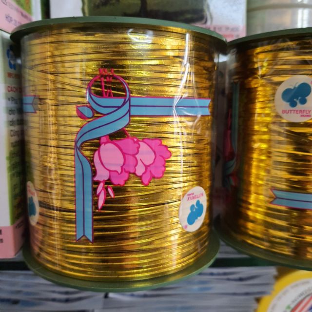 400gr dây kim tuyến cột lan,trang trí cành hoa lan.