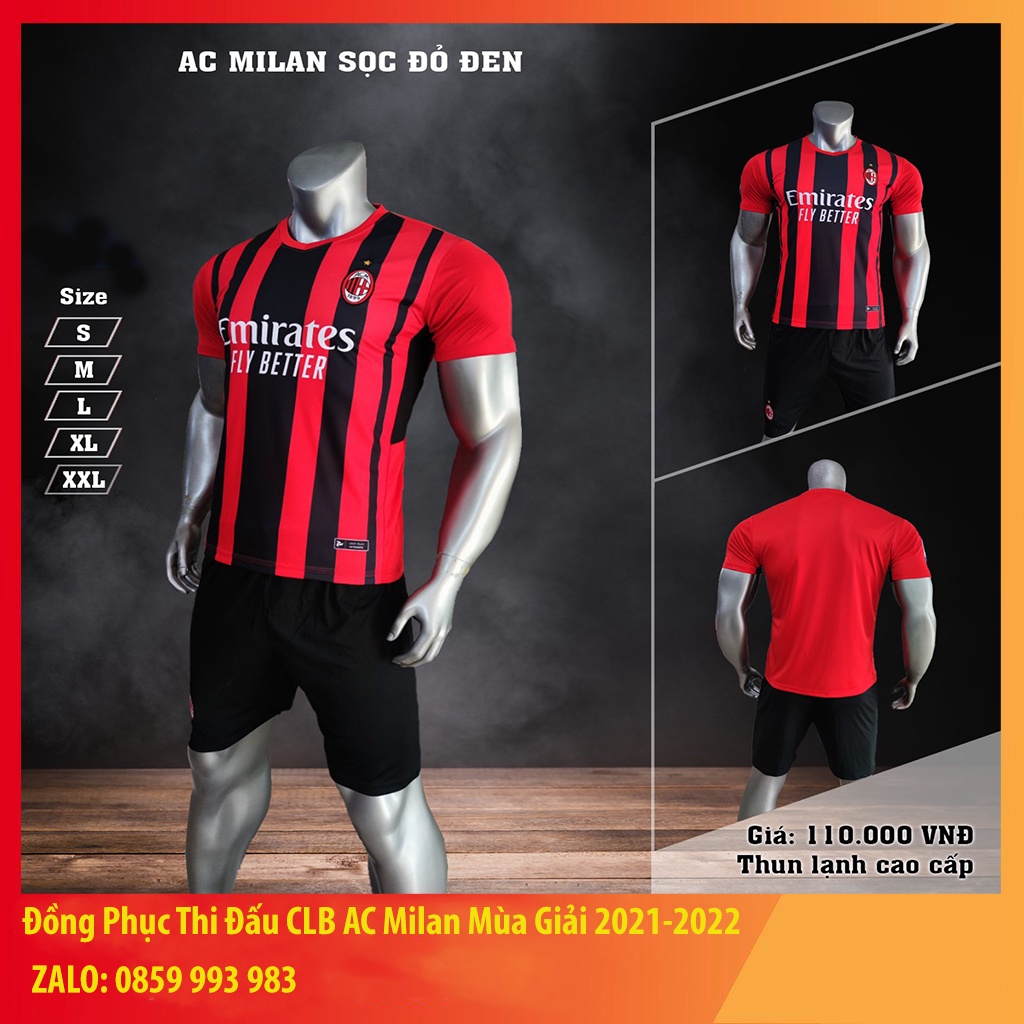 Áo Bóng Đá Ac Milan , Bộ Quần Áo Đá Banh AC Milan Đủ Mẫu Mới Nhất P14