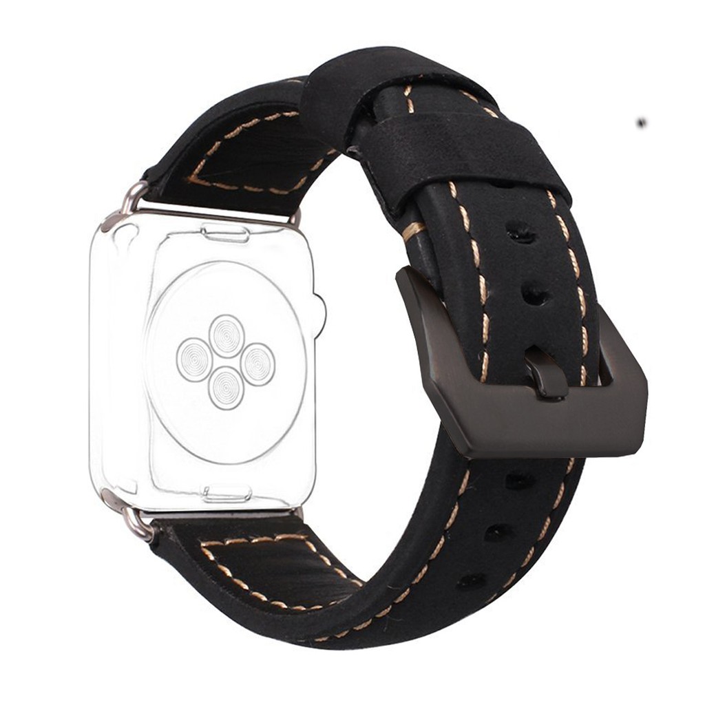 Dây đeo bằng da giả phong cách cổ điển cho đồng hồ thông minh Apple Watch Series 6 SE 5 4 3 2 1 38mm 42mm 40mm 44mm