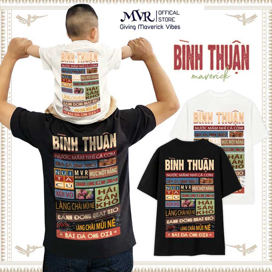 Áo thun in 2 mặt Unisex phông rộng tay lỡ cotton Bình Thuận ao cặp gia đình fact UNDER MVR BB4184
