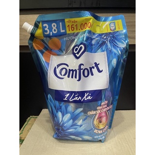 nước xả vải Comfort túi 3l8 1 lần xả hương ban mai