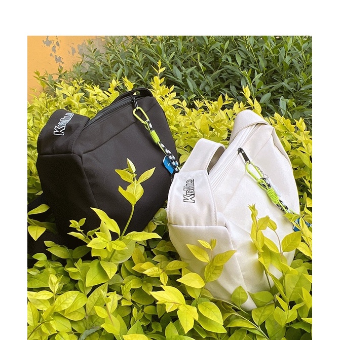 Túi Đeo Chéo Canvas Nam Nữ Phong Cách Hàn Quốc