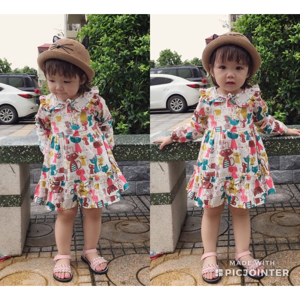 Váy chất kate dành cho bé 8 - 18 kg-thanh lý