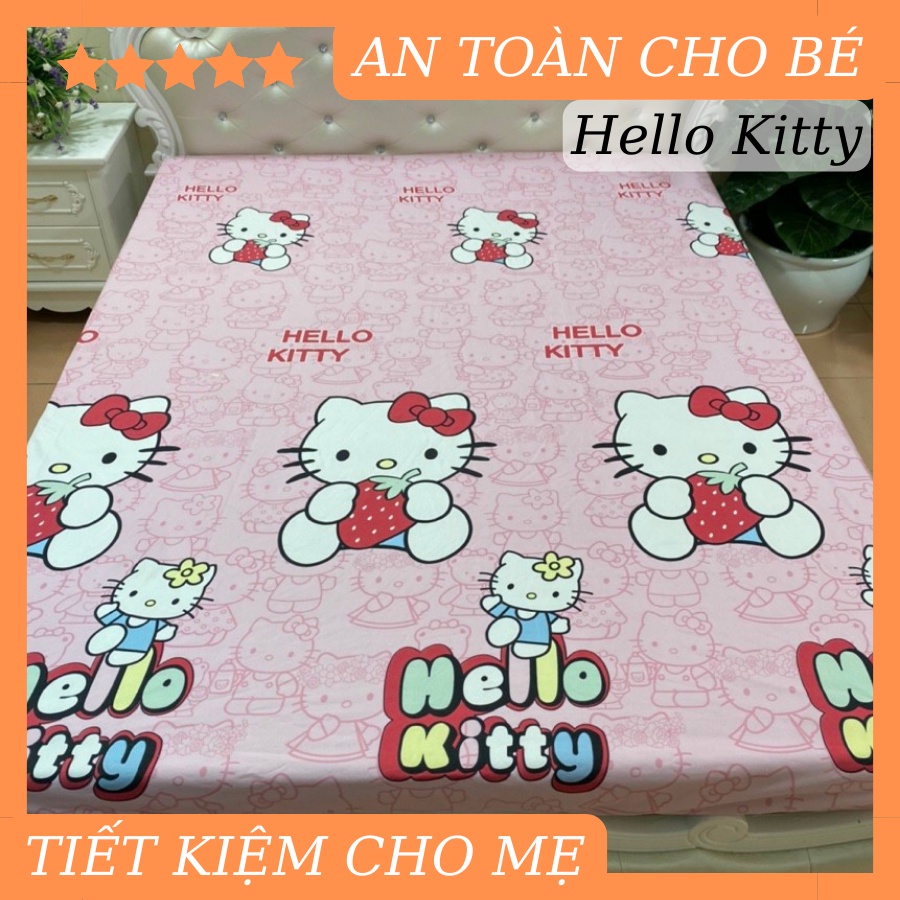 Ga chống thấm cotton cao cấp, drap chống thấm cotton cho bé nằm trực tiếp, không nóng bí, không sột soạt