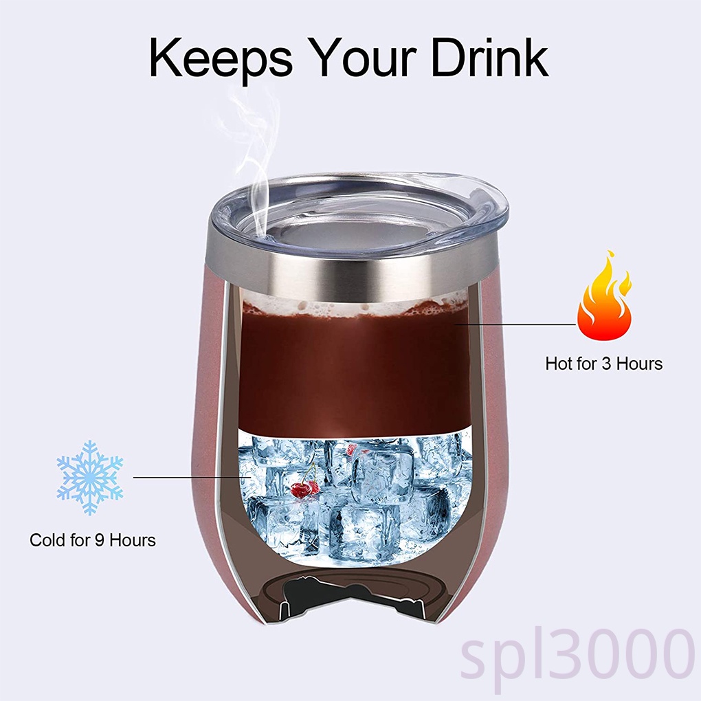 Bình Nước Giữ Nhiệt Chân Không Bằng Thép Không Gỉ 304 12oz