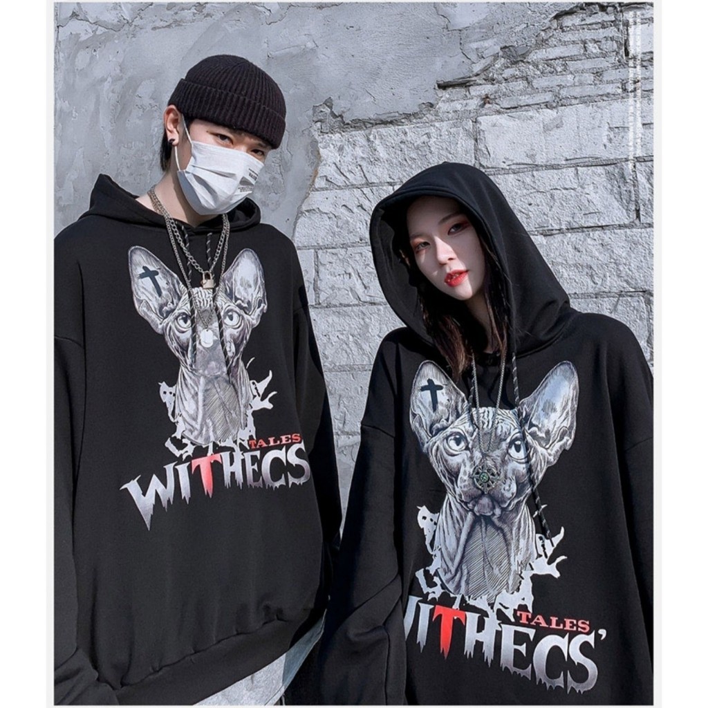 Áo khoác hoodie ❤️FREESHIP❤️ Áo hoodie nỉ unisex cho nam và nữ Freesize phù thuỷ Withecs - KN16