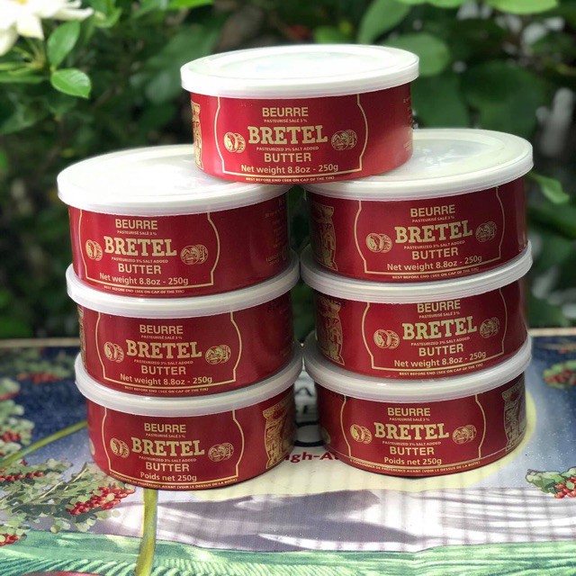 BƠ BRETEL BUTTER HỘP 250Gr PHÁP CHÍNH HÃNG (bơ mặn)