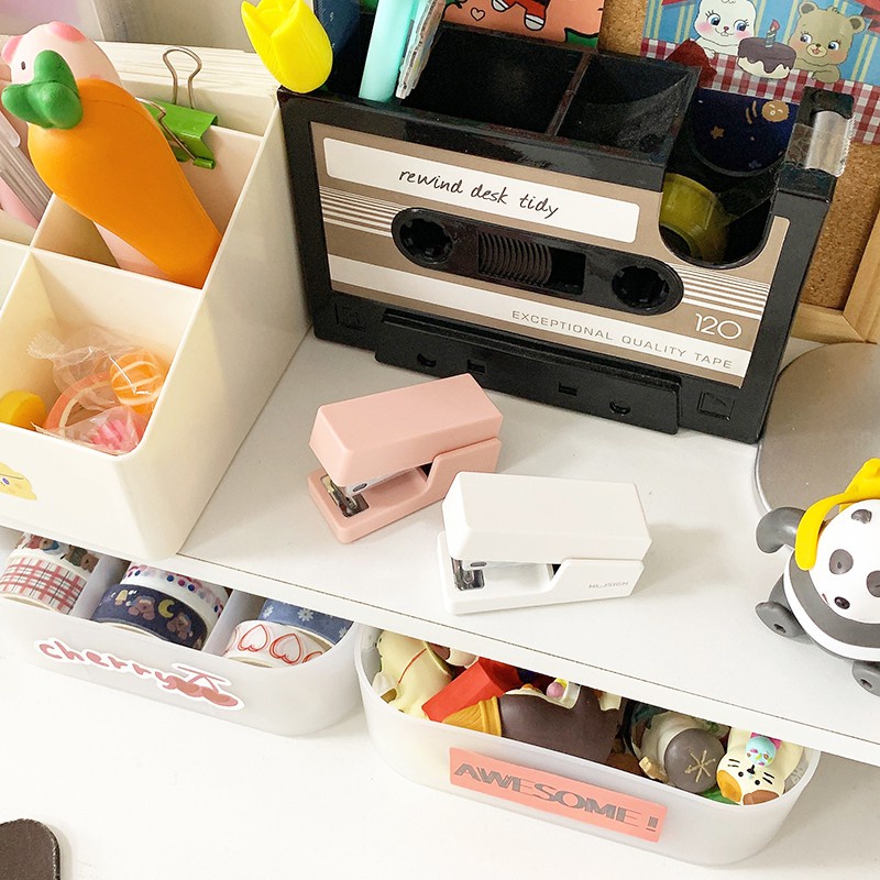 Đồ Bấm Ghim Mini Nhiều Màu Sắc Dễ Thương Tiện Dụng Cho Trường Học/Văn Phòng