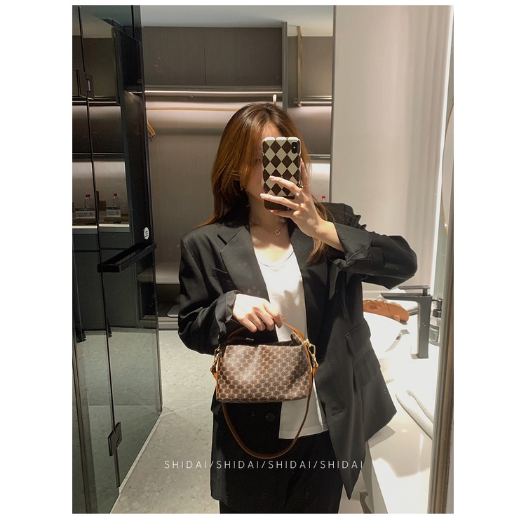 Túi Đựng Hộp Cơm Trưa Một Bên Vai Họa Tiết Hoa Cổ Điển Cầm Tay Dễ Phối Đồ