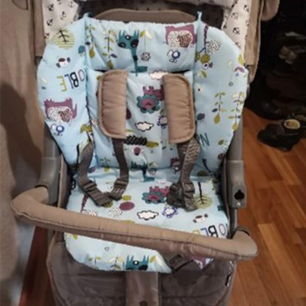 Đệm Cotton Mềm Mại Dày Dặn Ấm Áp Lót Xe Đẩy Em Bé