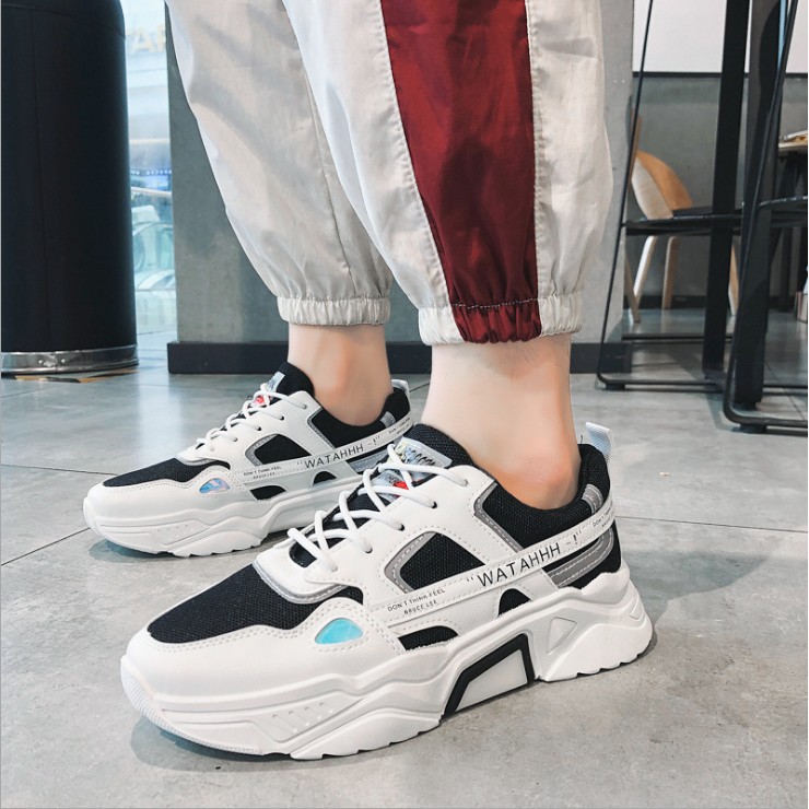 Giày thể thao nam nữ phản quang WATAHHH tăng chiều cao Hàn Quốc rẻ đẹp 2021 AVI - 346 | BigBuy360 - bigbuy360.vn
