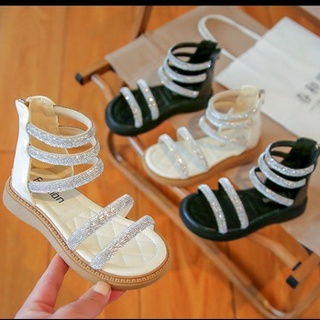 dép sandal bé gái size 26-37 khóa kéo sang chảnh