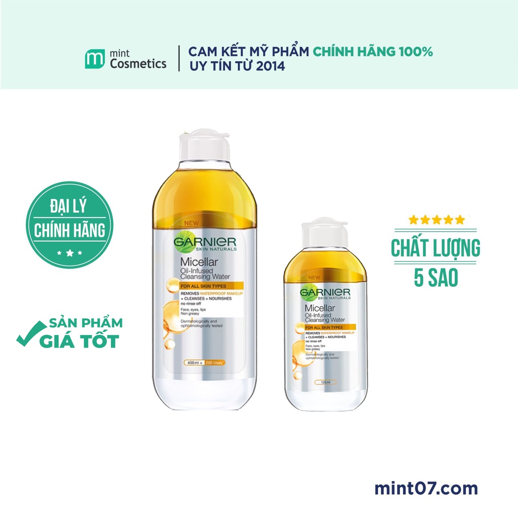 Tẩy Trang Garnier Oil Infused Dầu Nước