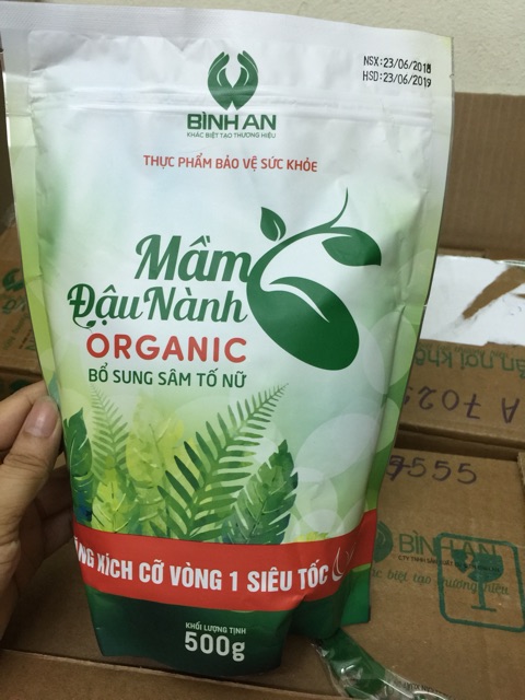 Mầm đậu nành Organic Linh spa tăng kích thước vòng 1 chính hãng