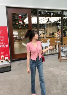 Áo Jennie hồng