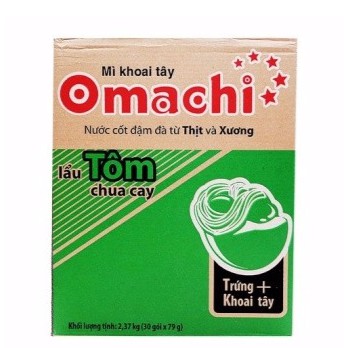 Thùng mì Omachi Sợi khoai tây 30 gói x 80g