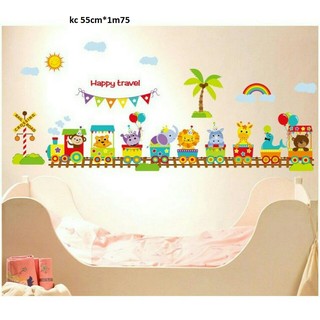 decal dán tường đoàn tàu